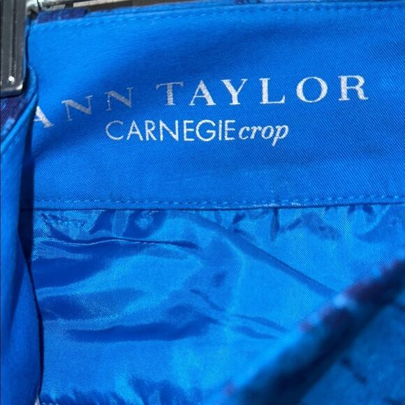 Ann Taylor Carnegie Crop in Vibrant Blue - Picture 2 of 10